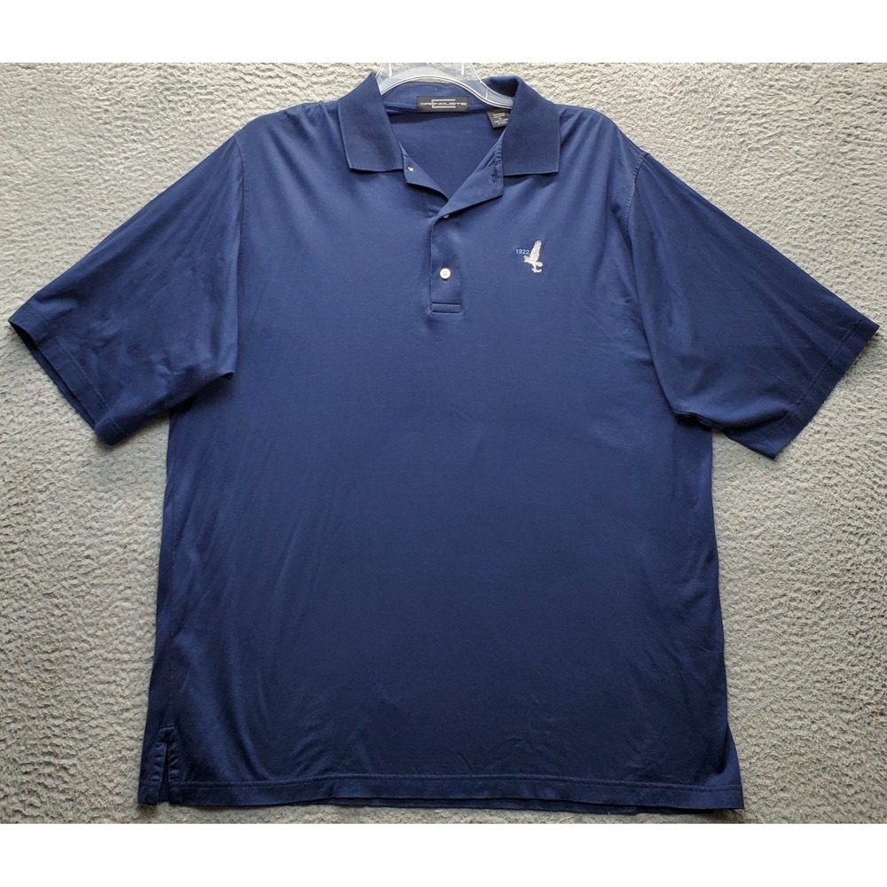Carnoustie 1922 Golf Polo Shirt Mens XL Blue Performance Short Sleeve Popover